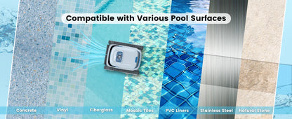 Robot nettoyeur de piscine intelligent AIRROBO PC10 - Autonomie de 120 minutes, escalade des parois, nettoie les sols/les parois/la ligne de flottaison pour les piscines enterrées et hors sol