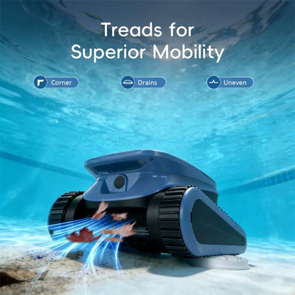 Nettoyeur de piscine robotisé Seauto SAT 40 Nouveauté 2026, nettoyage de la ligne d’eau, navigation sonar IA, autonomie de 240 minutes, adapté aux piscines jusqu’à 300 m²