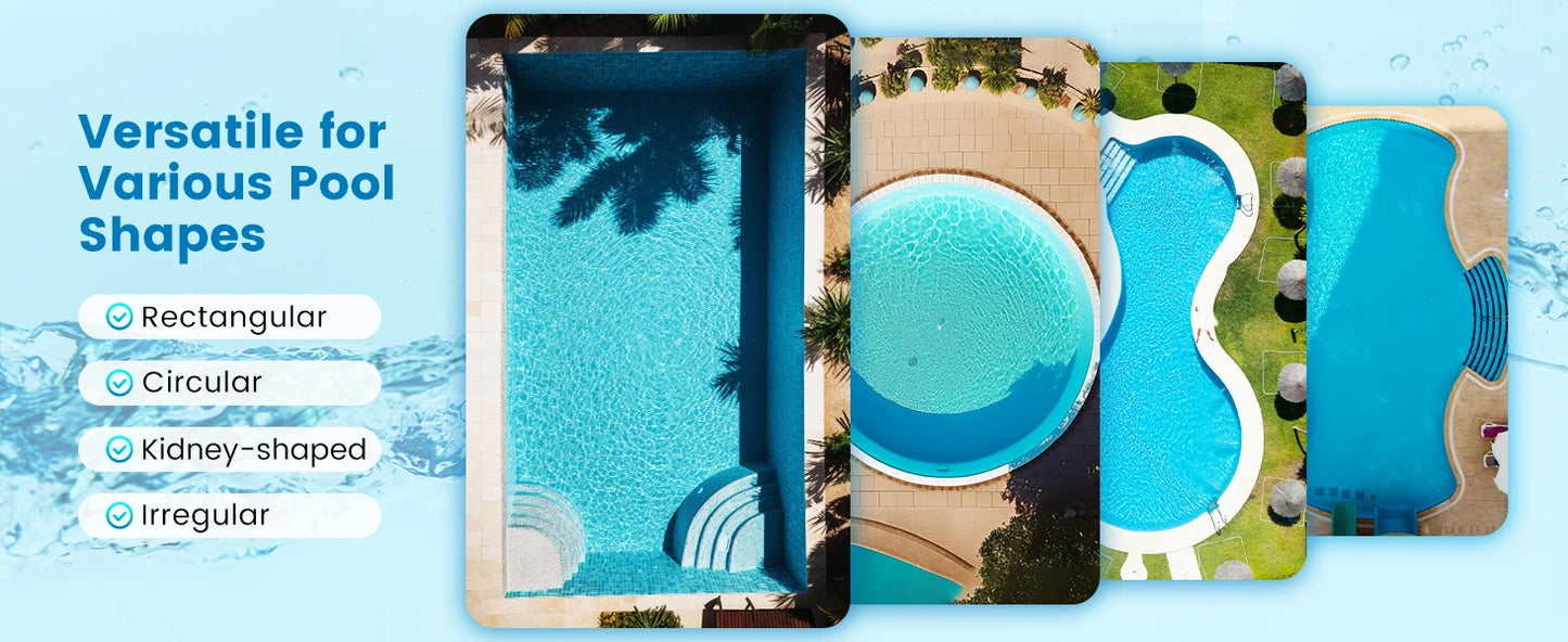 Robot nettoyeur de piscine intelligent AIRROBO PC10 - Autonomie de 120 minutes, escalade des parois, nettoie les sols/les parois/la ligne de flottaison pour les piscines enterrées et hors sol