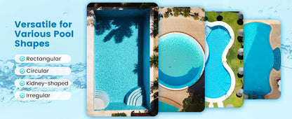 Robot nettoyeur de piscine intelligent AIRROBO PC10 - Autonomie de 120 minutes, escalade des parois, nettoie les sols/les parois/la ligne de flottaison pour les piscines enterrées et hors sol
