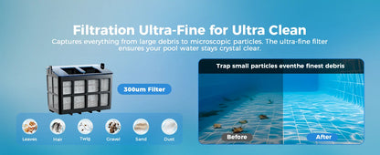 (Version 2026) Aspirateur robotisé pour piscine Seauto Crab Pro, robot grimpeur de murs, adapté aux murs et sols de 2000 pieds carrés