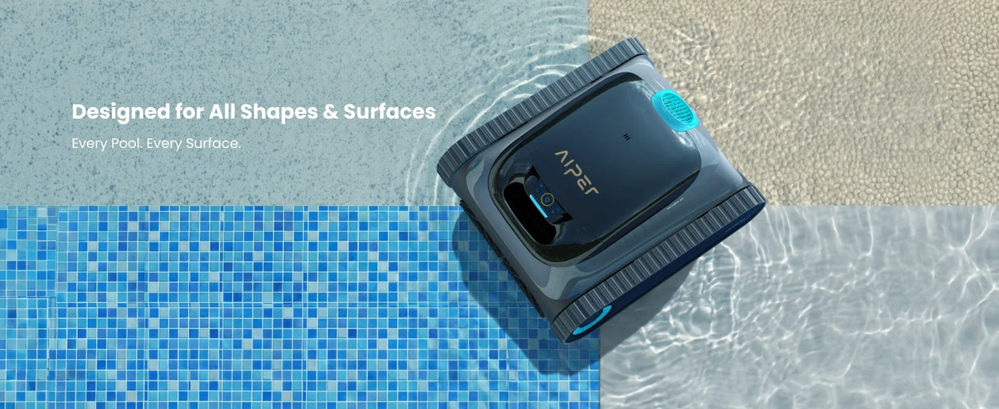 (Mise à niveau 2026) AIPER Scuba S1 Robot de piscine reconditionné pour le sol et les murs, nettoyage de la ligne de flottaison, double filtration, autonomie de 270 minutes, navigation intelligente, contrôle par applicatio