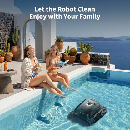Nettoyeur de piscine robotisé sans fil SP5, autonomie de 180 minutes, nettoyage des fonds, des parois et de la ligne d'eau, 4 modes de nettoyage, retour intelligent