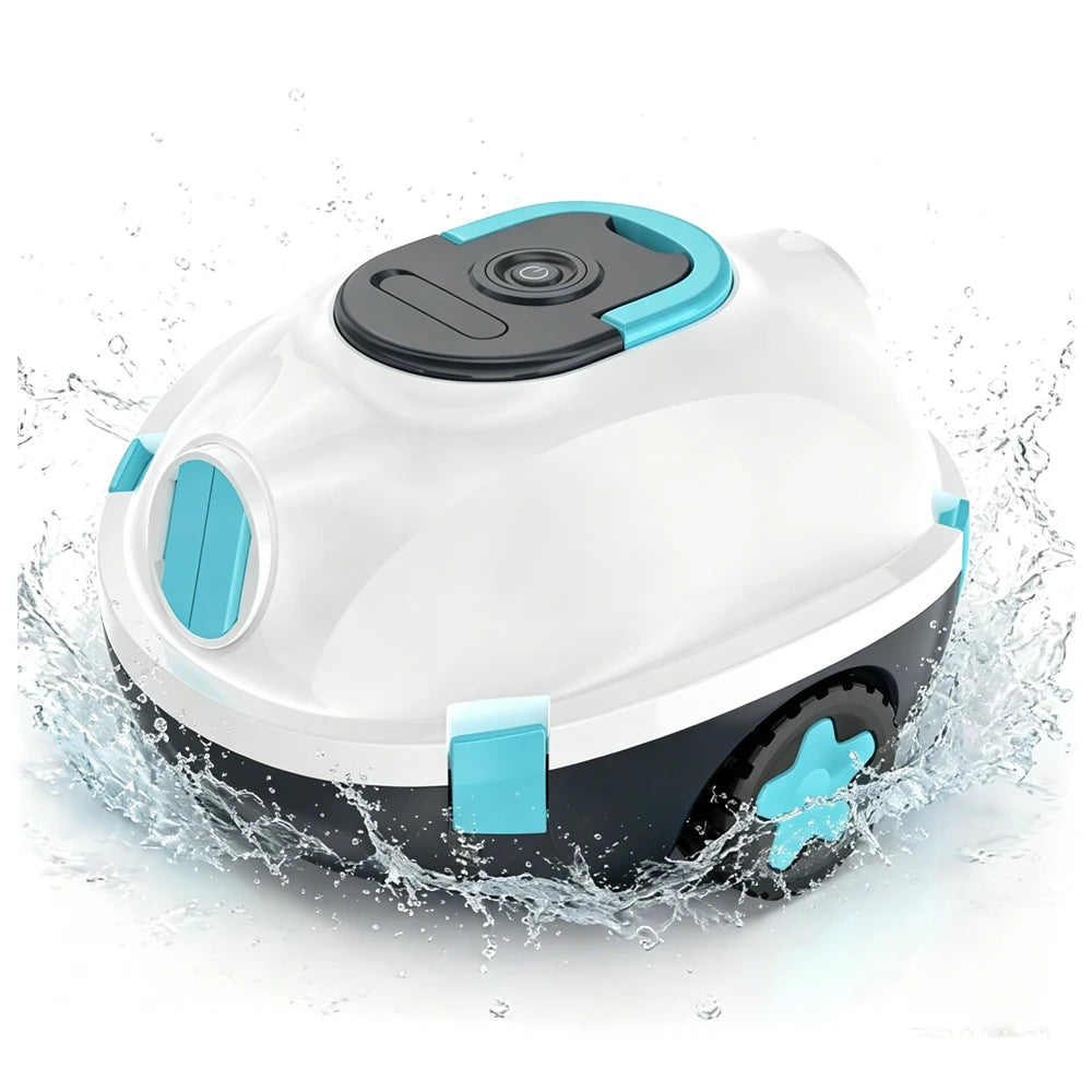 Nettoyeur de piscine robotisé sans fil H1, aspirateur automatique rechargeable, autonomie de 120 minutes, stationnement automatique, filtre de 180 μm pour le nettoyage du fond de piscine