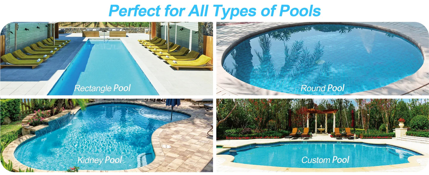 Nettoyeur de piscine robotisé amélioré, aspirateur solaire pour piscine, nettoyeur de surface, option de charge double avec télécommande pour écumeur de piscine