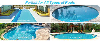 Nettoyeur de piscine robotisé amélioré, aspirateur solaire pour piscine, nettoyeur de surface, option de charge double avec télécommande pour écumeur de piscine