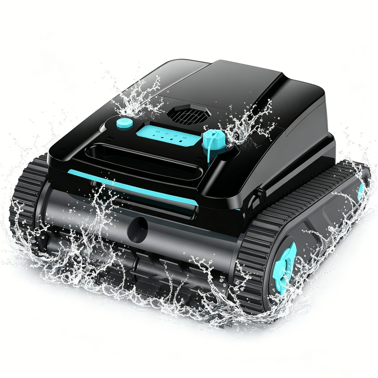 Robot nettoyeur de piscine Vastorm H2, autonomie de 120 minutes, zone de nettoyage de 200 m², fonction d'auto-accueil, nettoyage puissant sans fil des sols, des murs et des lignes d'eau, avec filtre de 4 L