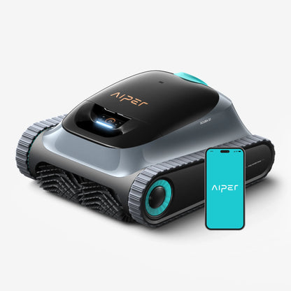 (Mise à niveau 2026) AIPER Scuba S1 Robot de piscine reconditionné pour le sol et les murs, nettoyage de la ligne de flottaison, double filtration, autonomie de 270 minutes, navigation intelligente, contrôle par applicatio