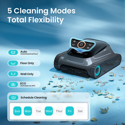 Robot nettoyeur de piscine Aiper Scuba S1 reconditionné 2026 – Nettoyage des murs et des lignes d'eau, autonomie de 270 minutes, prise en charge de l'application, mise à jour OTA