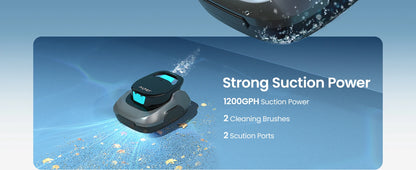 Robot de piscine IPER reconditionné, aspirateur de piscine sans fil, autonomie de 90 minutes, nettoyage automatique avec fonction d'arrêt automatique, nettoyeur de piscine compact et léger, idéal pour les piscines hors so