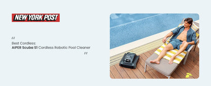 Robot nettoyeur de piscine Aiper Scuba S1 reconditionné 2026 – Nettoyage des murs et des lignes d'eau, autonomie de 270 minutes, prise en charge de l'application, mise à jour OTA