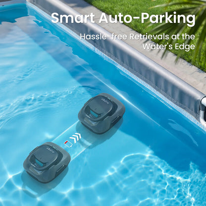 Robot de piscine IPER reconditionné, aspirateur de piscine sans fil, autonomie de 90 minutes, nettoyage automatique avec fonction d'arrêt automatique, nettoyeur de piscine compact et léger, idéal pour les piscines hors so