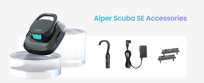 Robot de piscine IPER reconditionné, aspirateur de piscine sans fil, autonomie de 90 minutes, nettoyage automatique avec fonction d'arrêt automatique, nettoyeur de piscine compact et léger, idéal pour les piscines hors so