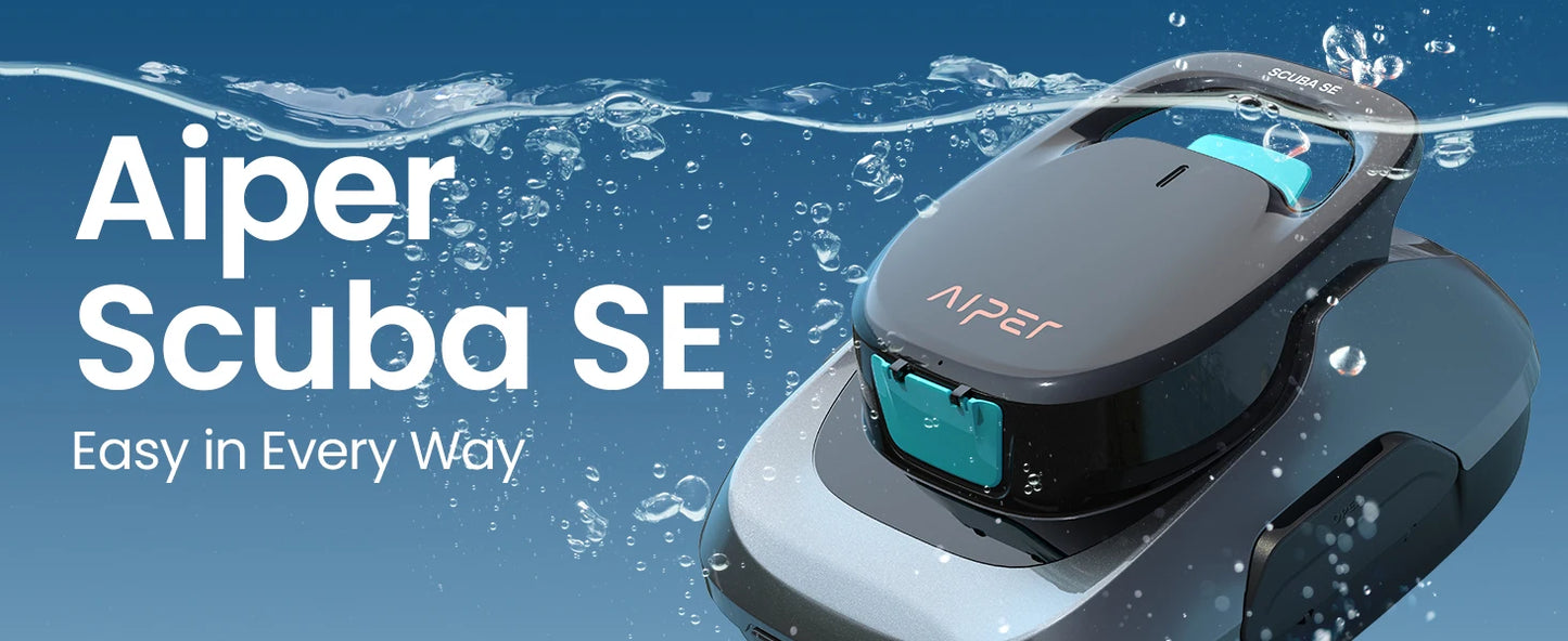 Robot de piscine IPER reconditionné, aspirateur de piscine sans fil, autonomie de 90 minutes, nettoyage automatique avec fonction d'arrêt automatique, nettoyeur de piscine compact et léger, idéal pour les piscines hors so