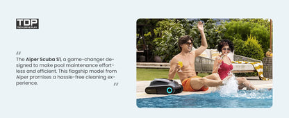 Robot nettoyeur de piscine Aiper Scuba S1 reconditionné 2026 – Nettoyage des murs et des lignes d'eau, autonomie de 270 minutes, prise en charge de l'application, mise à jour OTA