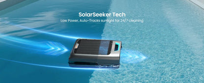 Robot nettoyeur de piscine solaire EcoSurfer S2, nettoyage de surface 24h/24 et 7j/7, filtre 150 µm, robot de piscine à batterie avec contrôle par application, mises à jour OTA, détection intelligente des obstacles, Aipe