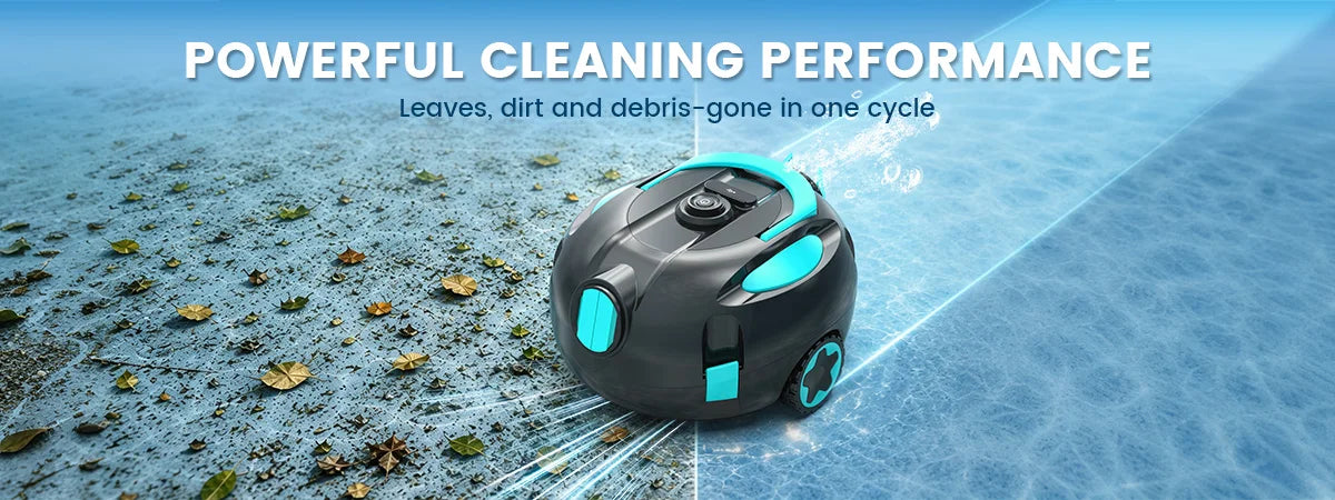Nettoyeur de piscine robotisé sans fil H1, aspirateur automatique rechargeable, autonomie de 120 minutes, stationnement automatique, filtre de 180 μm pour le nettoyage du fond de piscine